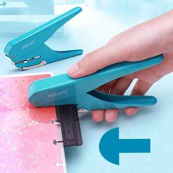 H 플래너 디스크 링용 창의적인 버섯 구멍 모양 펀치, DIY 종이 커터, T형 펀처 공예 기계, 사무실 문구