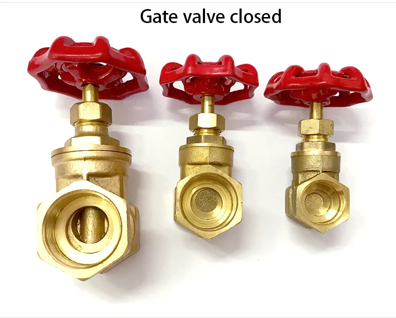 1/2" 3/4" 1" 1-1/4" 1-1/2" 2" Zoll Messing-Schieberventile Wasserventil Schaltventil Schieberventil mit Innengewinde – Detail 4