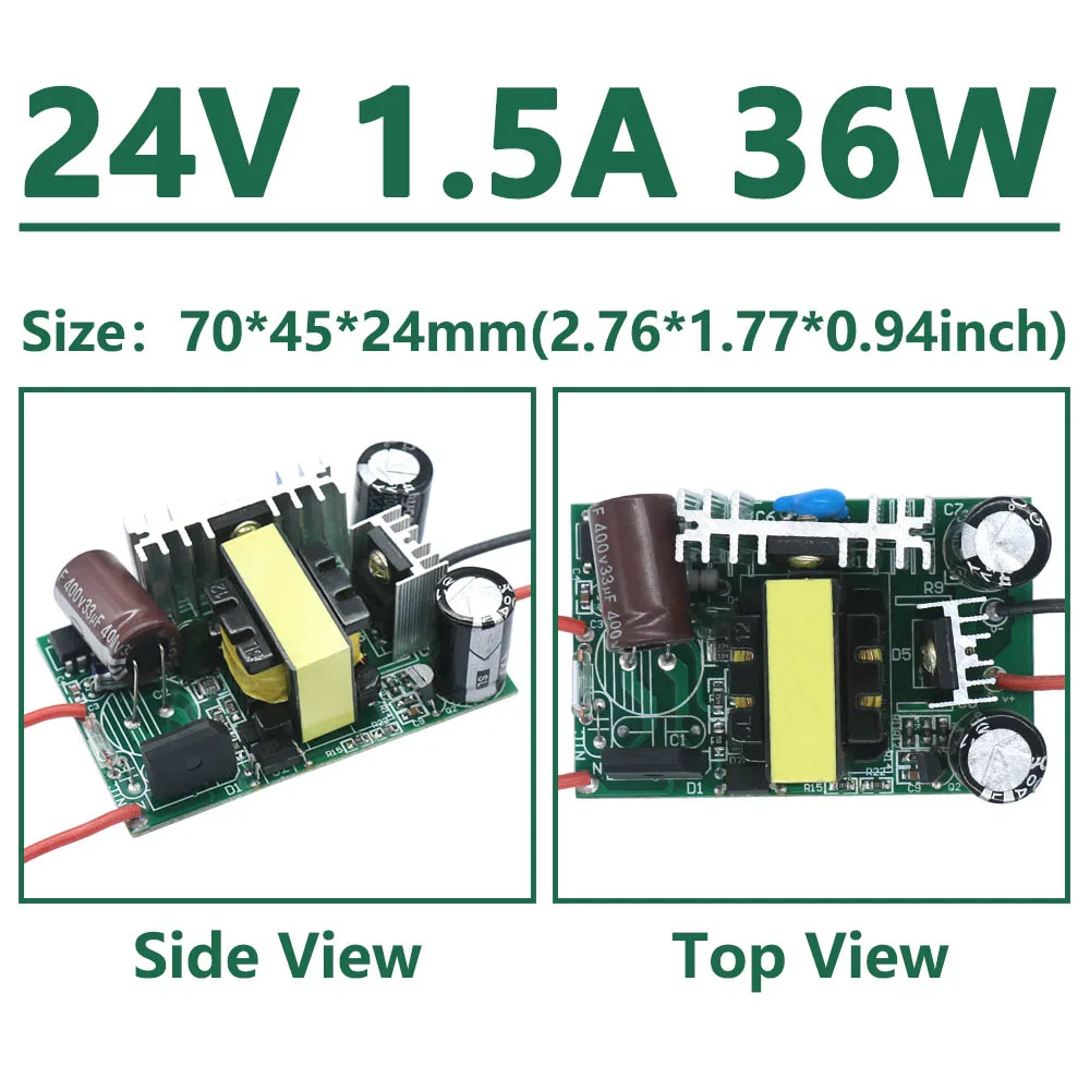 Imagem -06 - Led Driver 220v 230v Luzes para Fonte de Alimentação Led 12v Transformadores de Luz para Ventilador Cpu Dc12v 24v 6w 12w 24w 36w 60 84 100 120