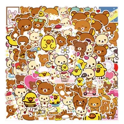 10/30/50/100pcs 새로운 Rilakkuma Diy 전화 스노우 보드 생일 파티 선물 냉장고 기타 낙서 클래식 스티커