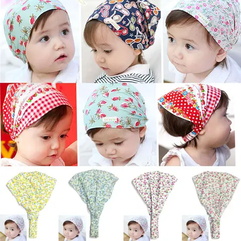 아기 모자 봄 여름 꽃 소녀 소년 모자 어린이 머리띠 유아 어린이 모자 모자 신생아 Headscarf 액세서리