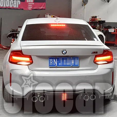 Kohlenstoff Style LED Carbon Rear Diffuser for BMW F87 M2 M2C