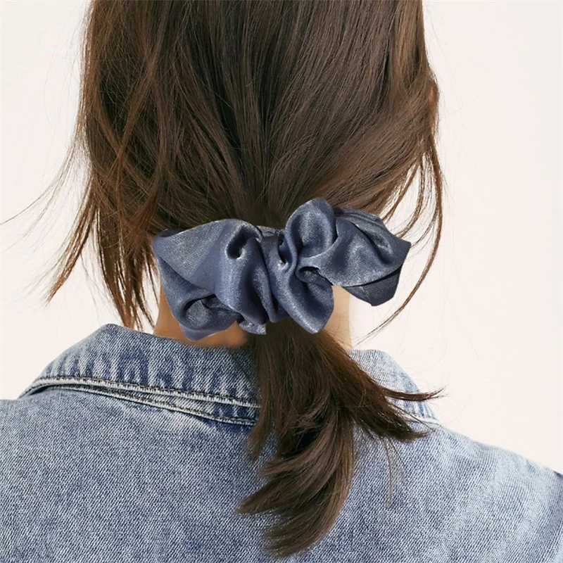 Fashion Velvet Scrunchies Women Elastic Hair Band Elegant Colorful Solid Color Large Scrunchie Girls Hair Accessories Headwear