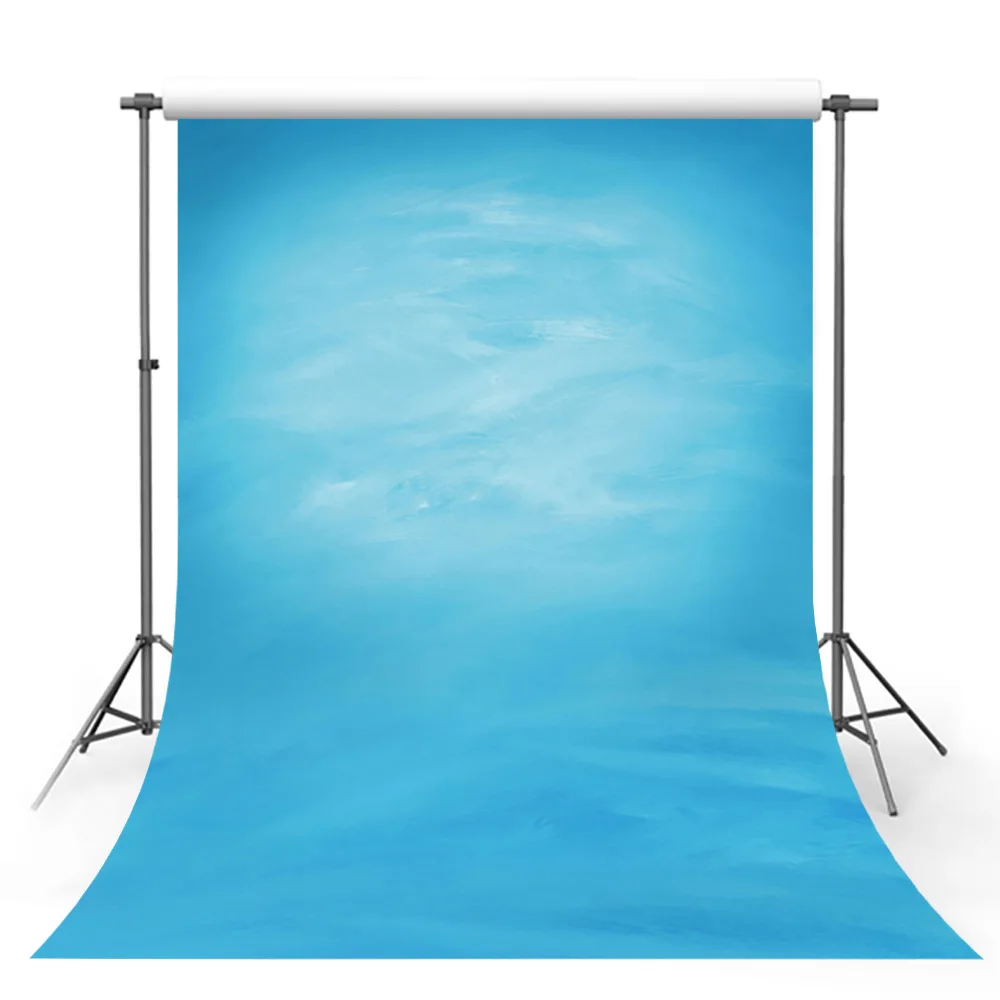 สีฟ้าฉากหลังสีทึบเยาว์ Portrait ช่างภาพพื้นหลังเด็กวันเกิดตกแต่งภาพสตูดิโอ Photozone Props