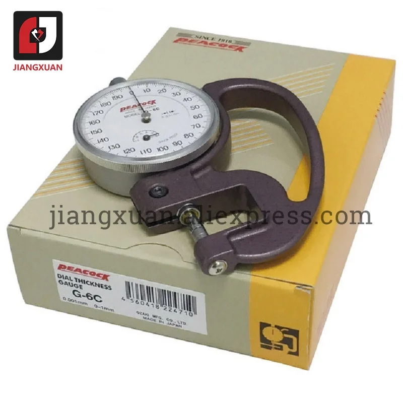 JAPAN PEACOCK DIAL thickness gauge 0.001mm Dial Thickness Tester G-6C PEACOCK Thickness Table