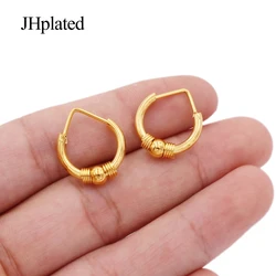 Earings Dubai earrings Gold color Small hoops ear rings jewelry earing earrings piercings for women African wedding gifts