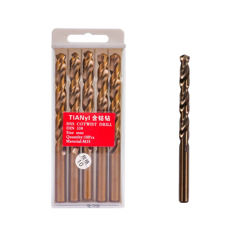 XUHAN Hochwertiger 1,0-13mm Kobaltbeschichteter Spiralbohrer-Satz HSS M35 Gewehrbohrer für Holz/Metall Lochschneider Elektrowerkzeuge – Detail 5