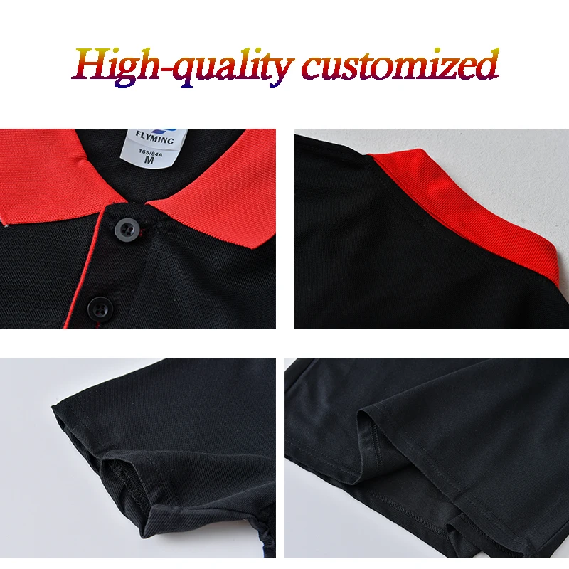 8-color POLO shirt custom LOGO color matching lapel short sleeve printing  LOGO an Polo Shirt Mens Casual  POLO