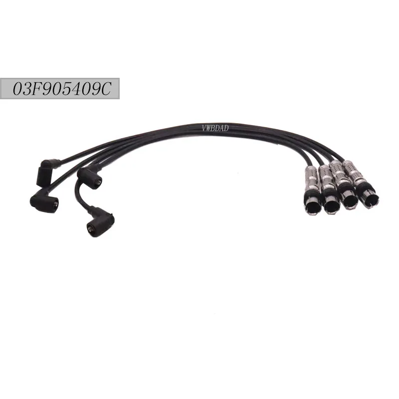 

Комплект из 4-х кабелей зажигания 8 мм 03F905409C для VW Golf Beetle Touran Polo Skoda Yedi Octavia 1.2T