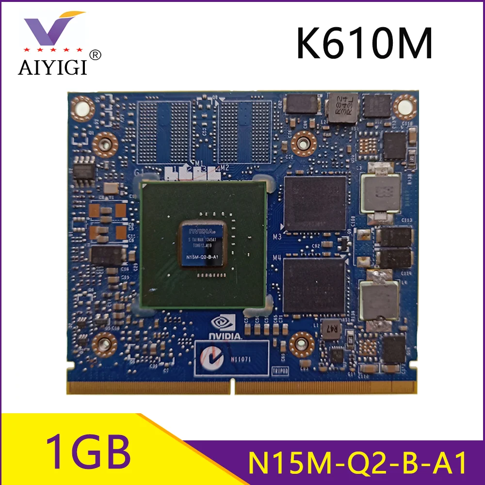 Original Radeon K610M K610 1GB N15M-Q2-B-A1 Video Graphics Card for iMac A1311 2010 2011 A1312 2009 2010 2011 years 100% Test OK