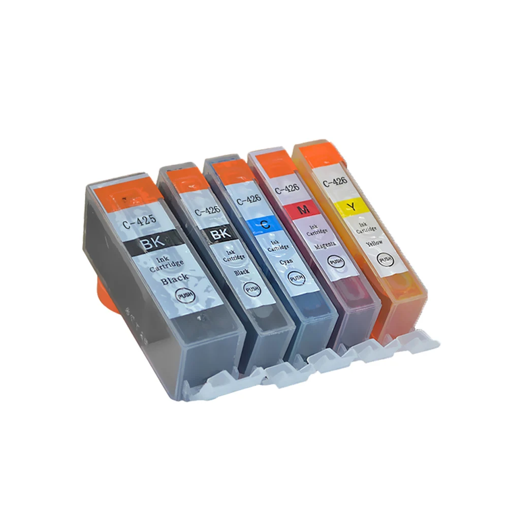 5PK untuk Canon PGI425 PGI-425 CLI-426 Kompatibel Tinta untuk Canon PIXMA IP4840/IP4940/IX6540/MG5140/5240 Printer