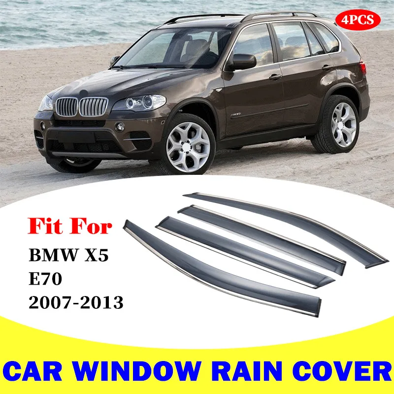 

For BMW X5 E70 2007-2103 window visor car rain shield deflectors awning trim cover exterior car-styling accessories parts