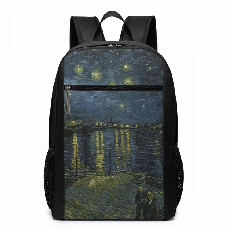 

Van Gogh Starry Night Backpack Van Gogh Starry Night Backpacks Student Shopping Bag Pattern Men - Women Bags