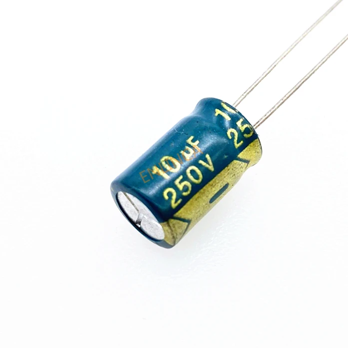 250v 10UF Aluminum Electrolytic Capacitor Size 8*12 10UF 20%