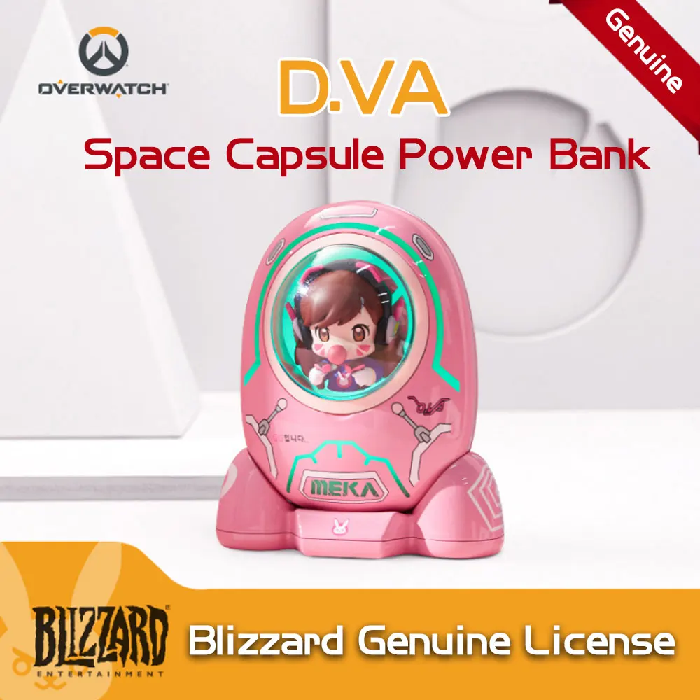 Blizzard D.VA Overwatch Power Bank 10000mah PD18W szybkie ładowanie przenośny Bank mocy kapsułki dla iPhone Xiaomi Huawei