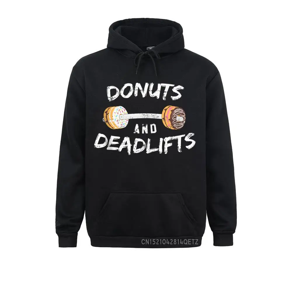 Donuts And Deadlifts Gift Funny Doughnut Workout Sweats Sweatshirts Autumn Customized Hoodies Long Sleeve 2021 New Sportswears