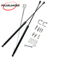 Car Tailgate Gas Spring Hydraulic Rod 2Pcs/Set Anti-wear With Accessories Black Anti-rust For H/onda Tenth Generation Civic 2016