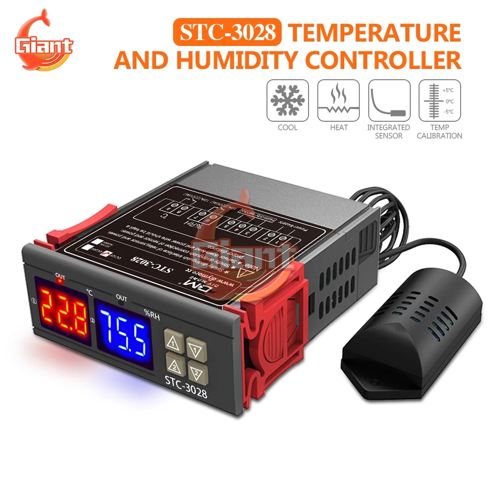 STC-3018 STC-3028 STC-3000 STC-3008 STC-1000 Thermostat LED Digital Temperature Controller DC 12V 24V AC 110V 220V for Incubator