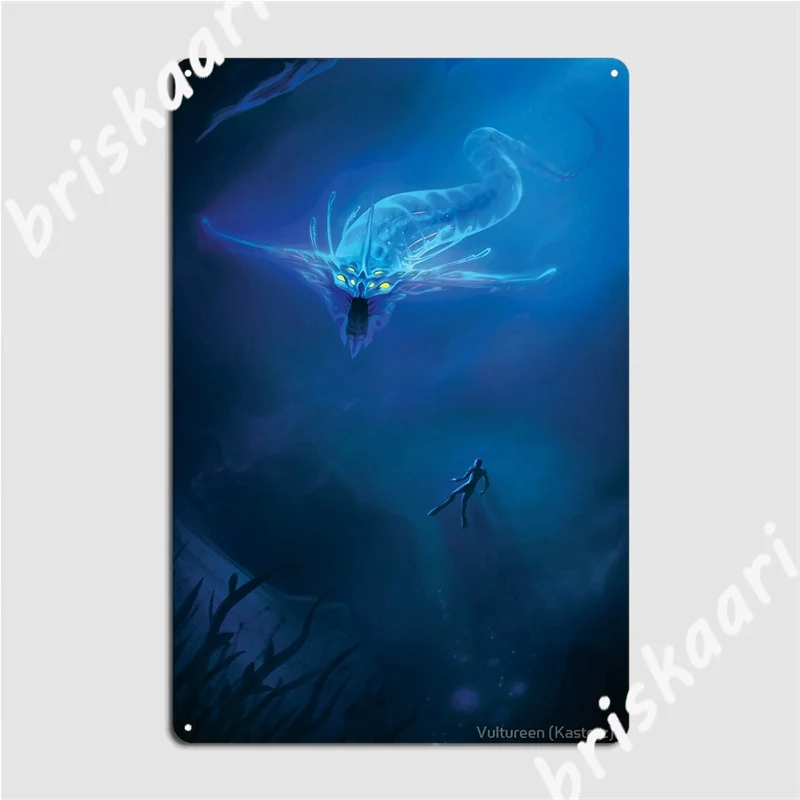 Subnautica Ghost Leviathan металлические знаки домашний клуб винтажное украшение гаража жестяные плакаты