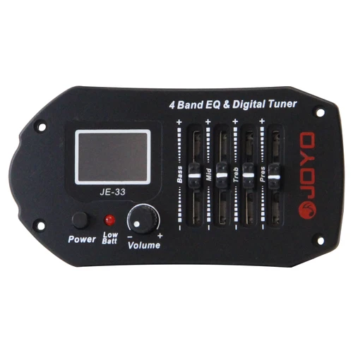 Imagen 1 del producto JE-33 4 bandas EQ con sintonizador, batería baja, pastilla de porcelana, soporte para púas de guitarra