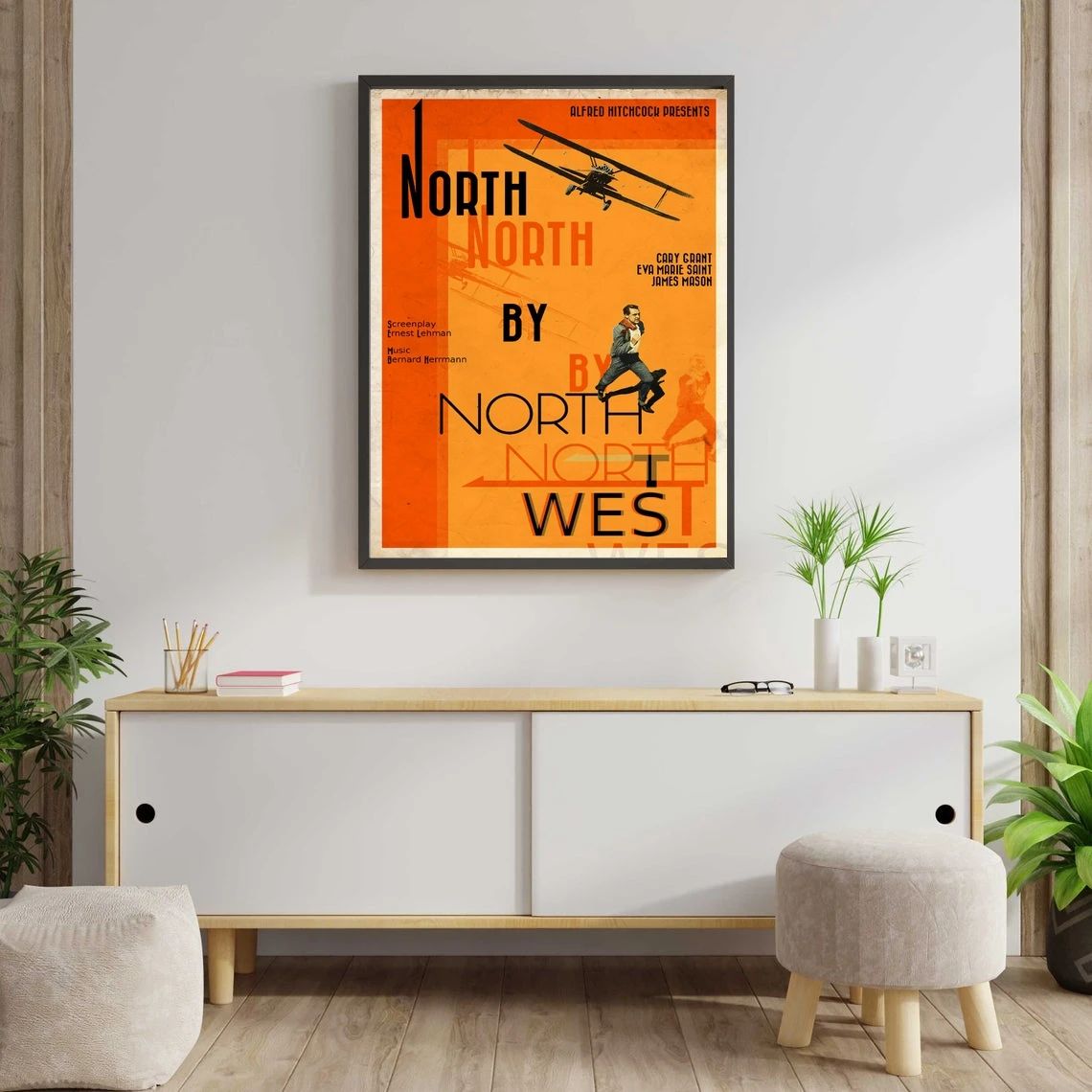 North By Northwest Movie Poster Home Decoration Wall Painting (No Frame)