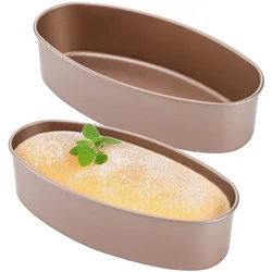 1PC 23CM Oval Nonstick Pans Carbon Steel Cake Mold Cheesecake Bread Loaf Pan Baking Mould Pie Tin Tray Bakeware Tool Accessories
