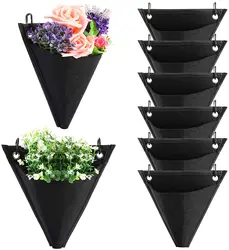 Vertical Hanging Garden Planter Flower Pots Layout Grow Bag Wall Mount Hanging Flowerpot Bag Indoor Outdoor Use Home Decor