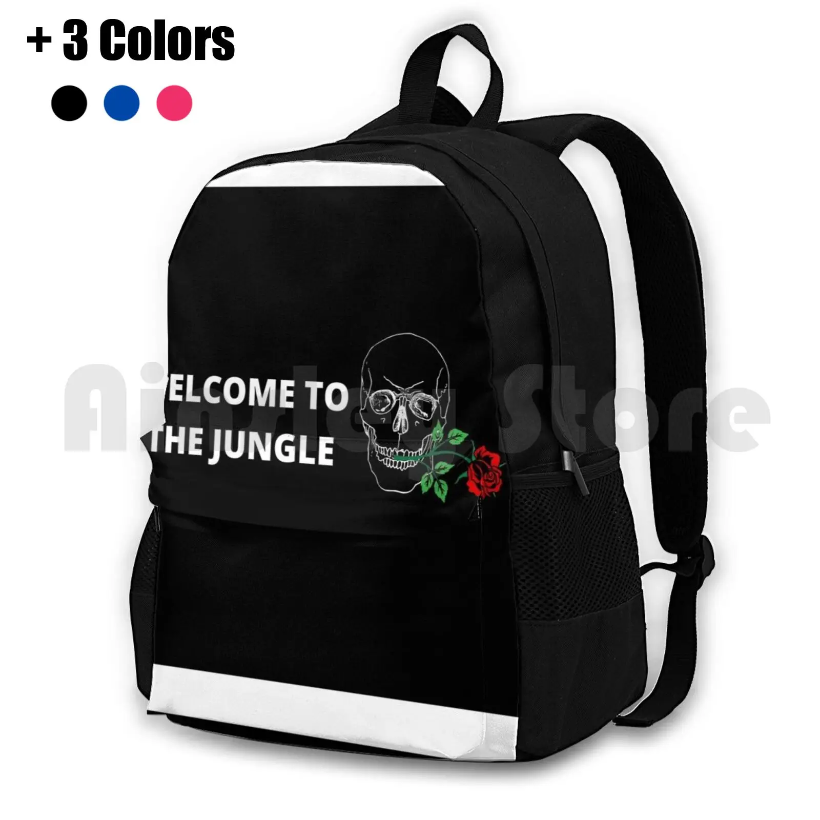 Guns N Roses Welcome To The Jungle Outdoor Hiking Backpack Waterproof Camping Travel Guns Roses Guns And Roses Guns N Roses