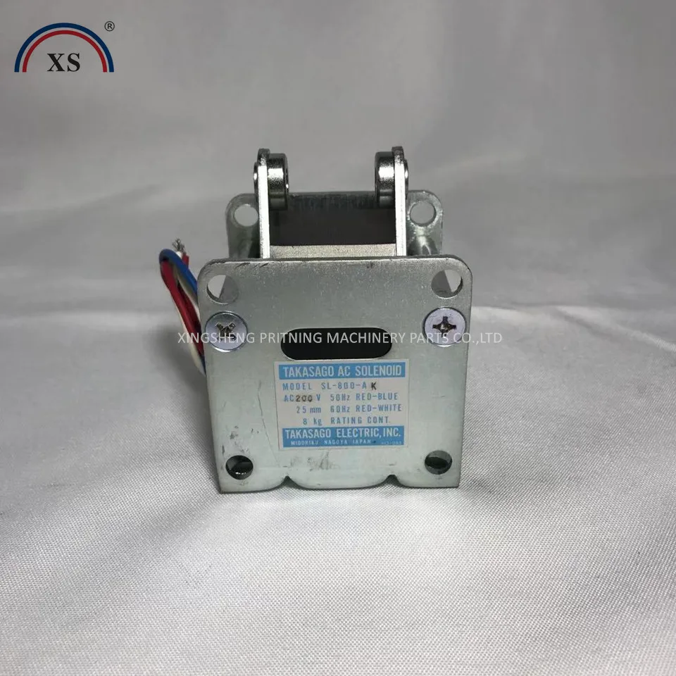 KOMORI ORIGINAL NEW TAKASAGO AC SOLENOID MAGNET SL-800-AK QUALITY PRINTING MACHINE PARTS XL105 CX102 CD102 SM102 CD74