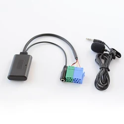 Biurlink 150CM Car Stereo Bluetooth AUX Cable Microphone Call Handsfree Adapter MINI ISO for Porsche Becker Headunit