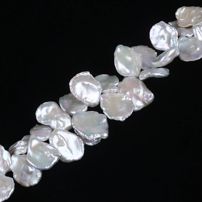 20-21mm AA quality Freshwater Cultured Pearl Petal Baroque Pearl Semi-finished Jewelry Accessories