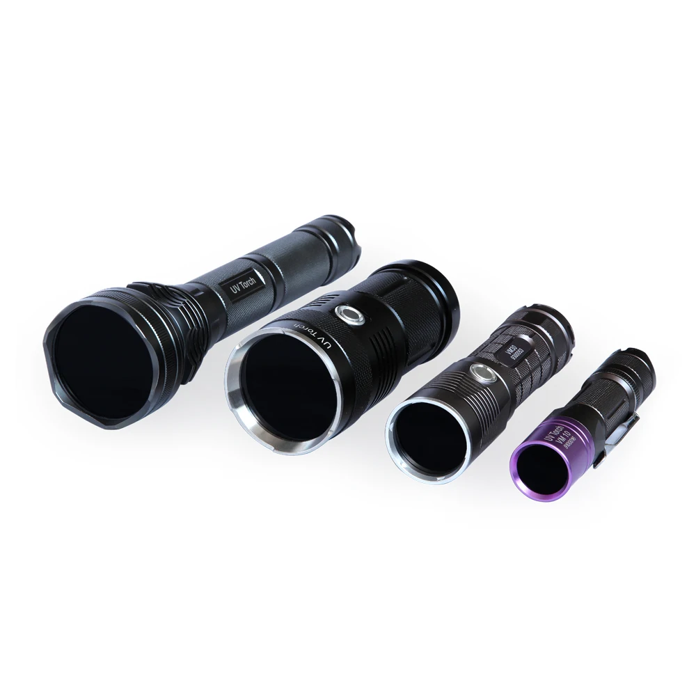 Free Shipping YUSHI VM30 Waterproof LED 365nm Industrial NDT UV Blacklight Flashlight for Fluorescent Penetrate Testing