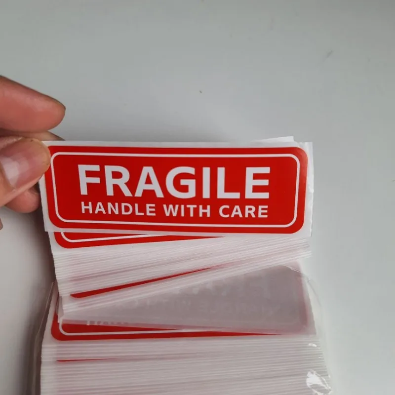 100/200PCS Fragile Stickers Please Handle with Care Thank You Warning Labels For Goods Decoration