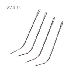 12pcs J TYPE Weaving Needle Hook /Sewing Needles For Human Hair Extension Hair weaving Knitting Tools