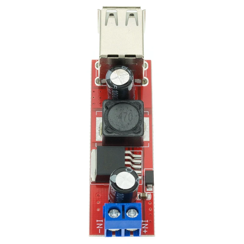 DC 6V-40V To 5V 3A Double USB Charge DC-DC Step-down Converter Module For Vehicle Charger LM2596 Dual USB