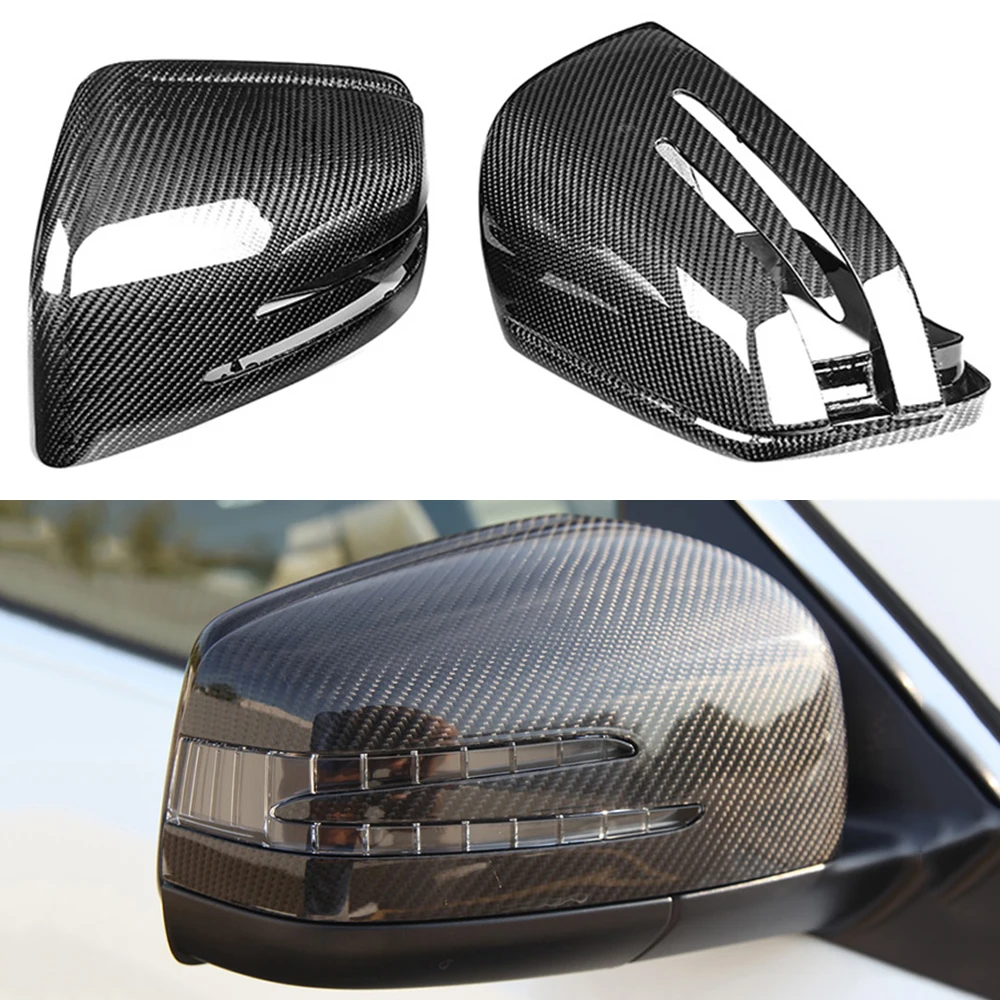 Real carbon fiber mirror cover car rearview side mirror caps For Mercedes Benz ML Class W166 GL GLS X166 GLE W166 / Coupe C292