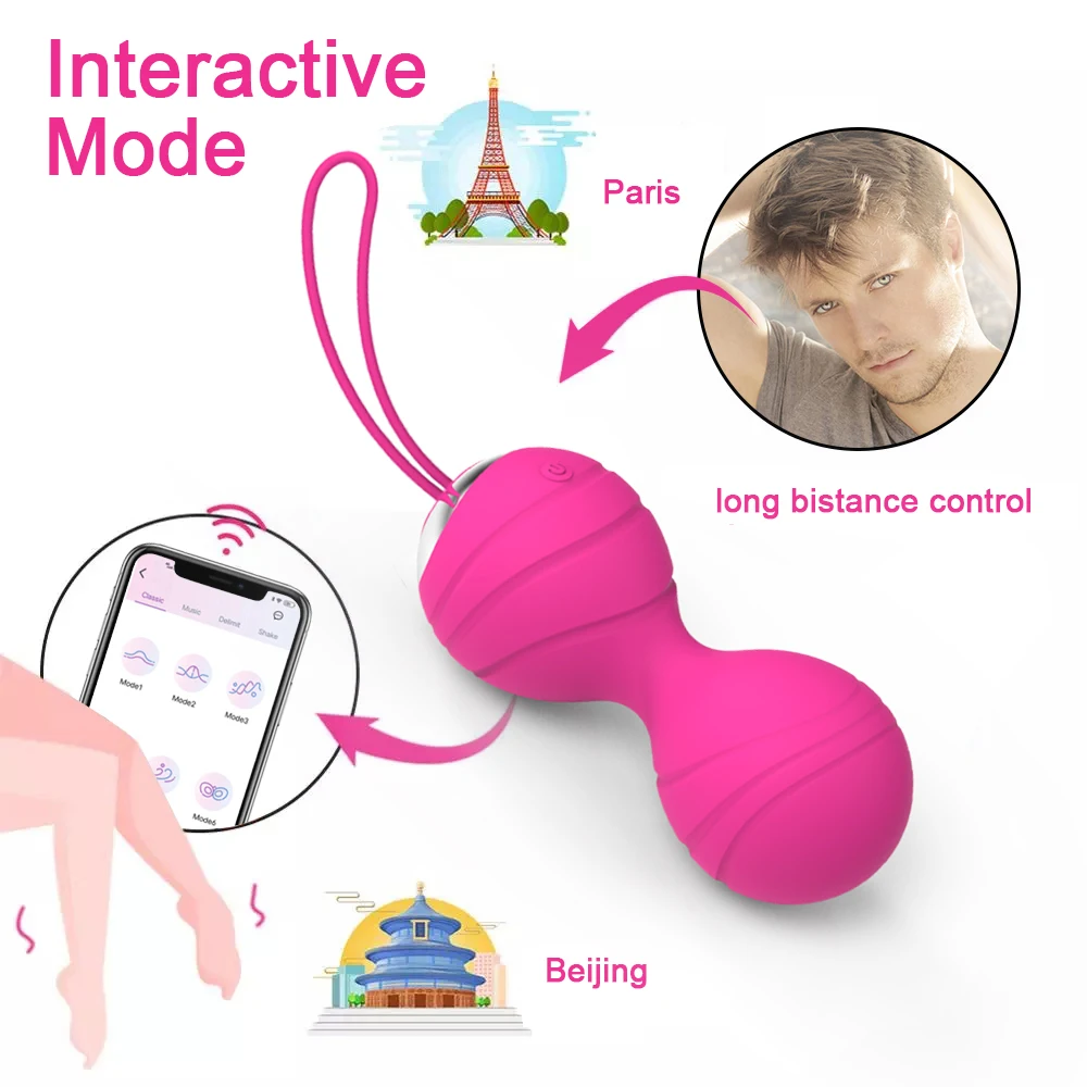 APP Remote Control Vagina Balls Vibrator Female Vaginal Tight Exercise Kegel Ball 10 frequency Vibrating Eggs Sex Toys For Women