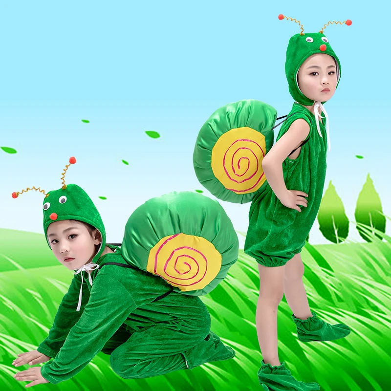 Children's Day Animal Snail Costumes Christmas New Year's Day Halloween Little Snail Performance Costume Adult