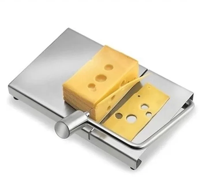 Stainless Steel Cheese Slicer Tofu Foie Gras Cutter Butter Cutting Board With Replacement Cutting Wire Kitchen Tools