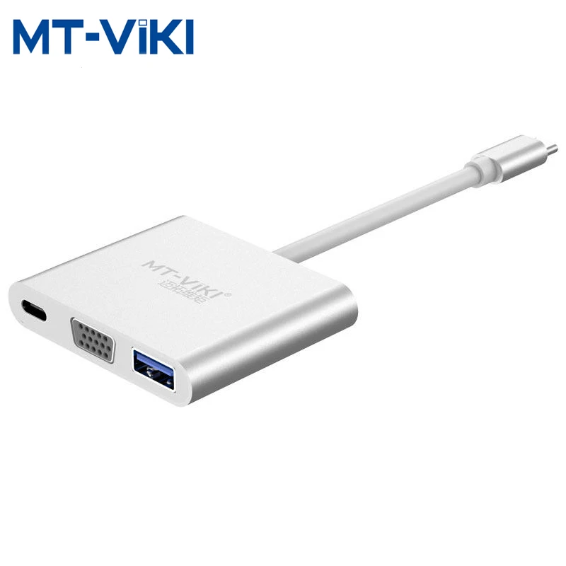 

MT-VIKI TYPE-C To VGA Expand dock HD Converter Apple Computer Macbook notebook pro adapter notebook to projector/TV MT-UC22