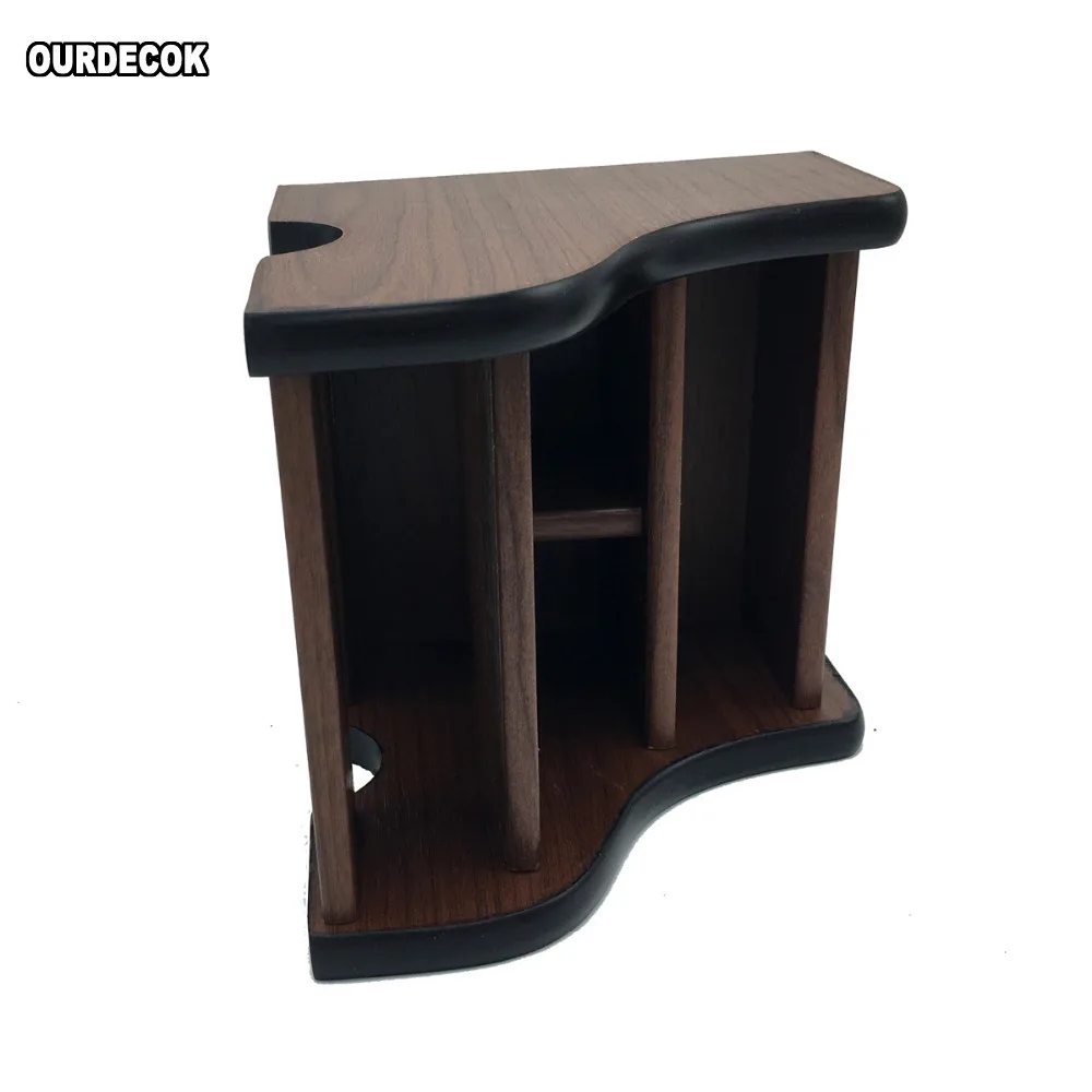 Creative Wood Board Remote Control Storage Box Phone Knife Pen Coffee Table Stand Desktop Board Storage Box Brown