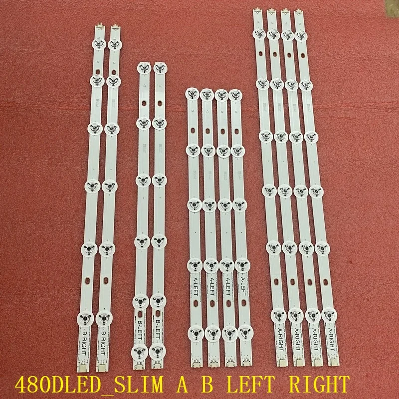 LED Strip For Panasonic 480DLED_SLIM A B LEFT RIGHT TX-48CX350B TX-48CX400E TX-48CX400B TX-48S3653DB TX-48U7653DB