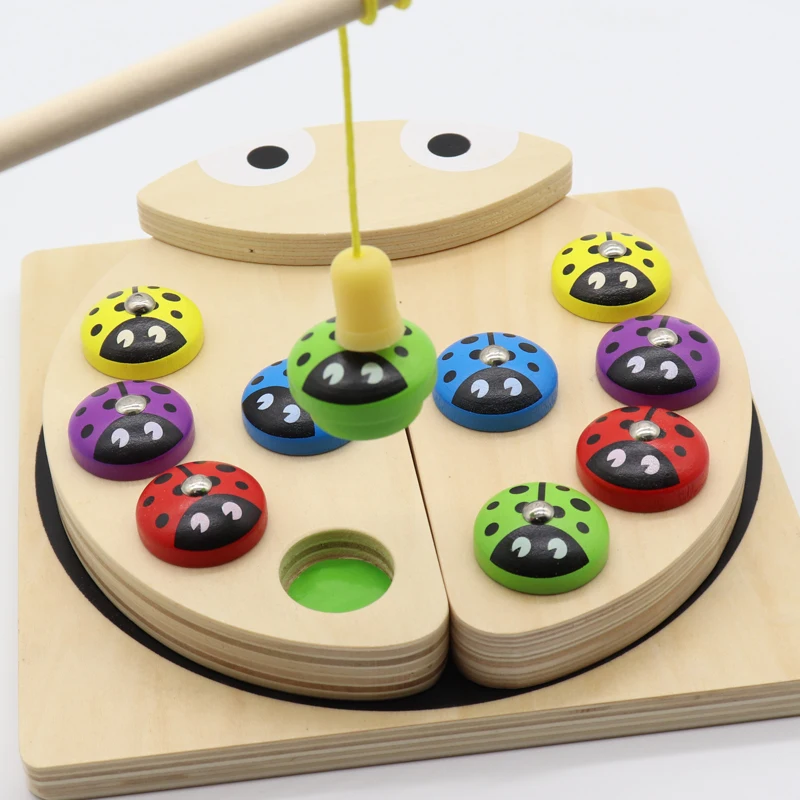 Baby Vroege Educatief Speelgoed Kids Montessori Onderwijs Rekwisieten Houten Magnetisch Speelgoed Set 3D Vissen Speelgoed Kinderen Verjaardag/Xmas Gift