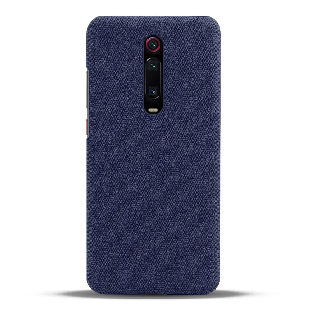 Slim Cloth Texture Fitted Cover For Xiaomi Mi 9t Pro Case Fabric Ultrathin Antiskid Capa for Xiomi Redmi K20 K 20 Pro mi 9 t pro