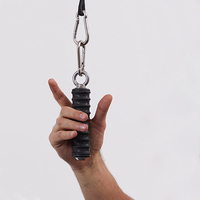 Fitness Single Arm Handle With Non-Slip Grip For Home Gym Triceps Biceps Pull Down Training Rope Pulley Cable Machine Attachment
