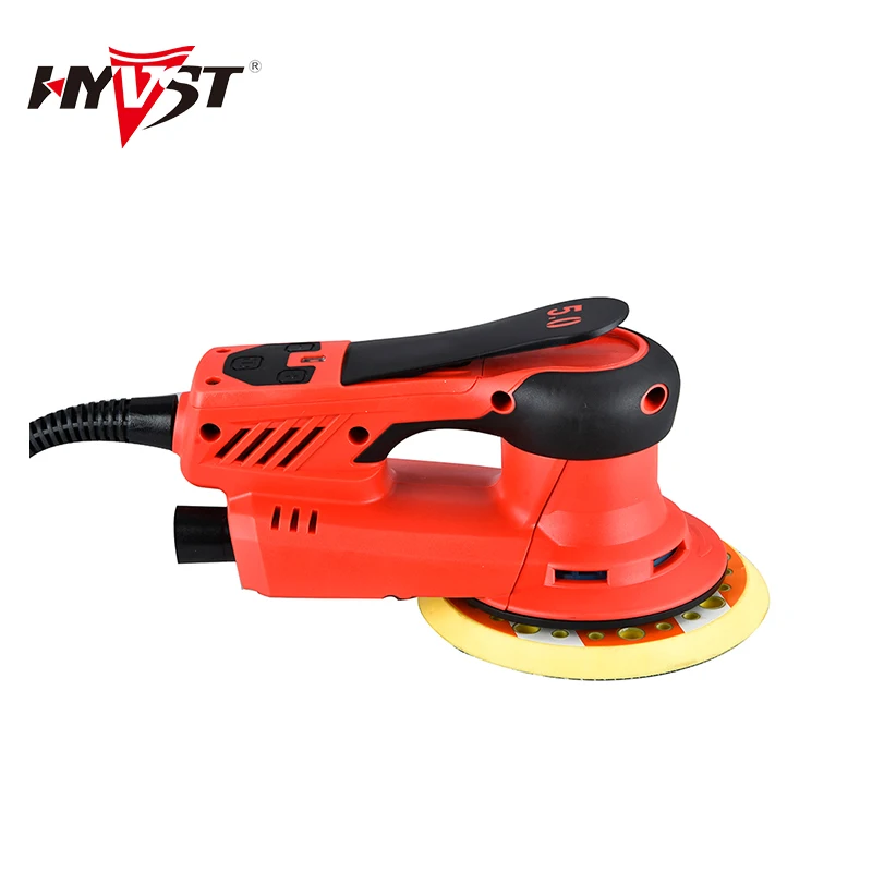 HYVST 350W Multi-fungsi Random Orbital Sander Brushless Variabel Kecepatan Corded Orbital Sanders untuk Finishing, Sudut, Mobil, Kayu