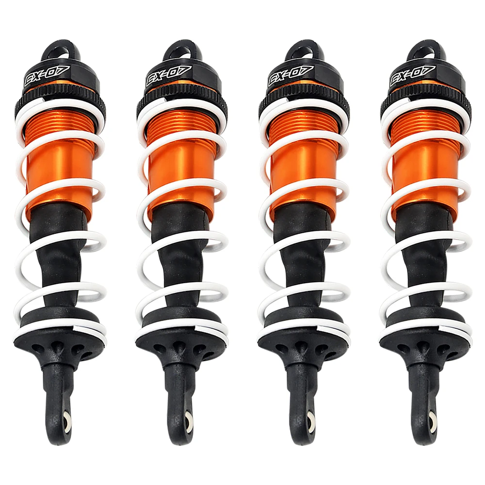 Amortecedor e suspensão para carros de corrida, 2 ou 4 peças, 110mm, para modelos 1/7 zd racing ex07 e 1/8 rc