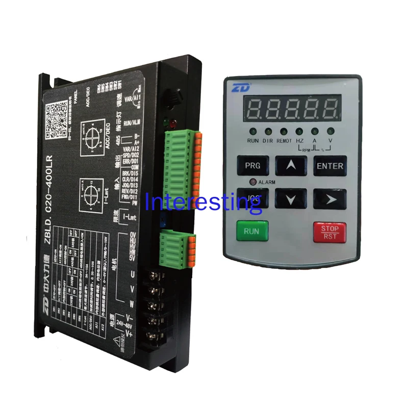 

ZBLD.C20-400LR Low Voltage Brushless DC Motor Drive Controller Speed Governor