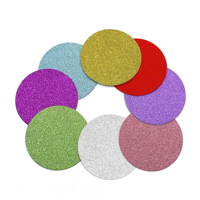 Papier de fond à paillettes internes pour boîte ronde, accessoires d'emballage professionnels pour étui à cils pour l'intérieur