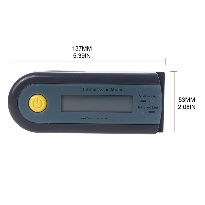 Probador de tinte de Ventanilla, medidor transparente, semitransparente, adecuado para frecuencia de bloqueo infrarrojo, transmisión de luz Visible, D5QE